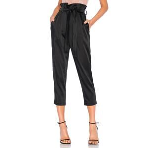 Amanda Uprichard 'Tessi' Black Charmeuse Pant Size M